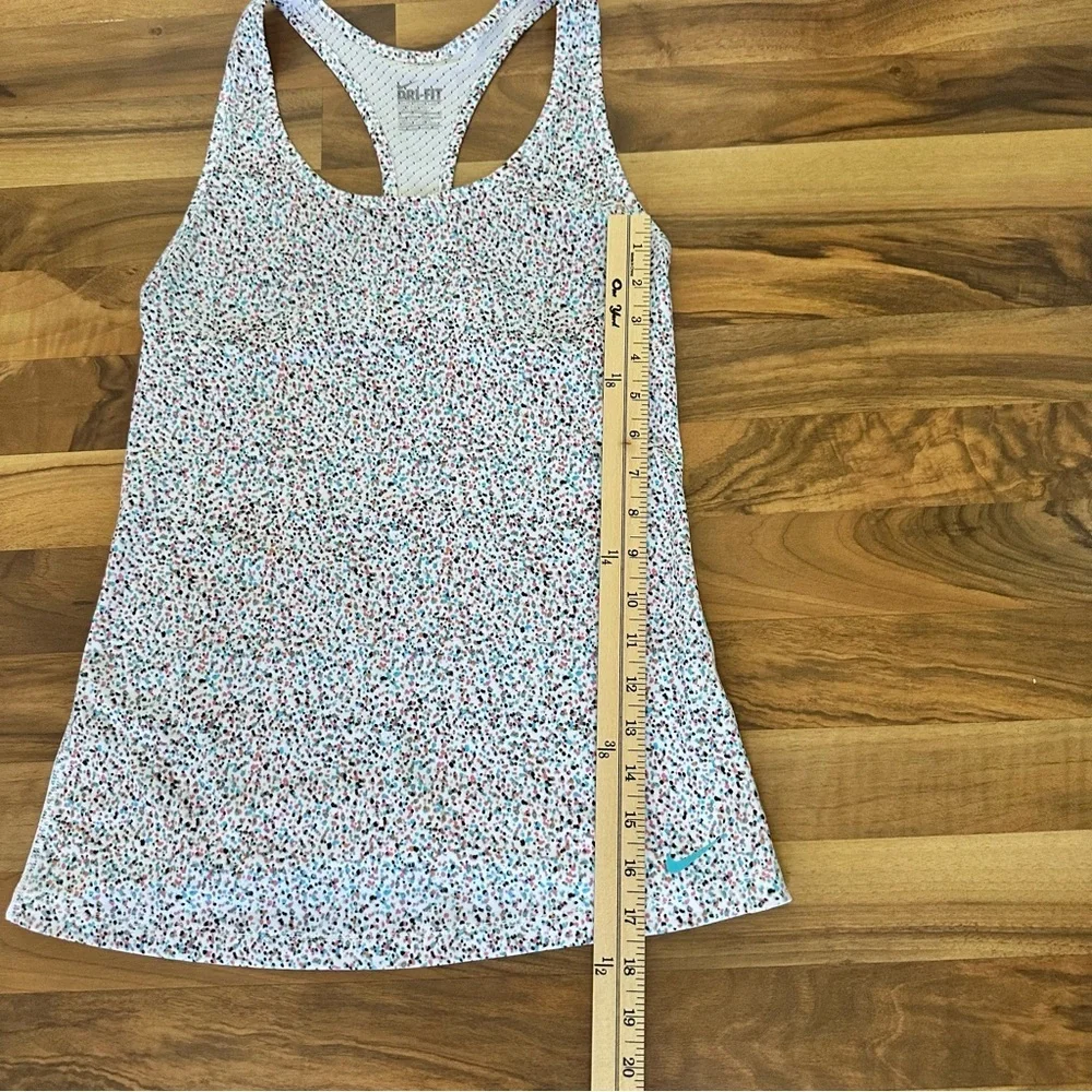 Nike Dri-Fit Print Racerback Tank Top Women Athletic Workout Shirt Size XS